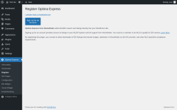 Page screenshot: Optima Express &rarr; Register