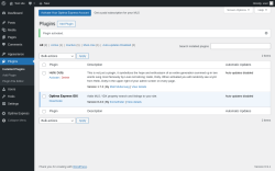 Page screenshot: Plugins &lsaquo; Test site &mdash; WordPress
