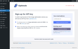 Page screenshot: Optimole