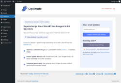 Page screenshot: Optimole