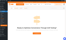 Page screenshot: WowOptin → A/B Testing
