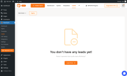Page screenshot: WowOptin → Leads
