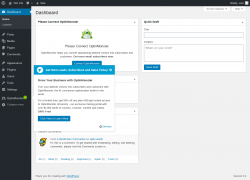 Page screenshot: Dashboard ‹ Test site — WordPress