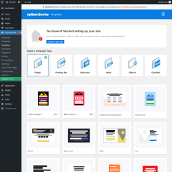 Page screenshot: OptinMonster  &rarr; Templates