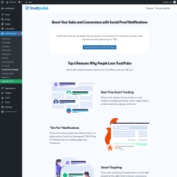 Page screenshot: OptinMonster  &rarr; Social Proof Widget