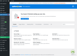 Page screenshot: OptinMonster  &rarr; Personalization