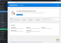 Page screenshot: OptinMonster  &rarr; Personalization