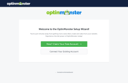 Page screenshot: Onboarding Wizard - OptinMonster App