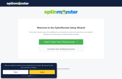 Page screenshot: Onboarding Wizard - OptinMonster App