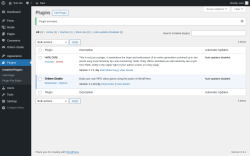Page screenshot: Plugins &lsaquo; Test site &mdash; WordPress