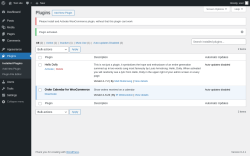 Page screenshot: Plugins &lsaquo; Test site &mdash; WordPress