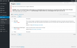 Page screenshot: Plugins &lsaquo; Test site &mdash; WordPress