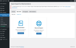 Page screenshot: WebToffee Import Export (Basic) &rarr; General Settings &rarr; Help Guide