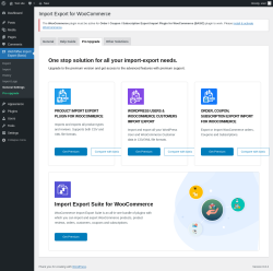 Page screenshot: WebToffee Import Export (Basic) &rarr; General Settings &rarr; Pro Upgrade