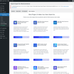 Page screenshot: WebToffee Import Export (Basic) &rarr; General Settings &rarr; Other Solutions