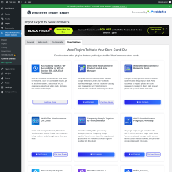 Page screenshot: WebToffee Import Export (Basic) &rarr; General Settings &rarr; Other Solutions