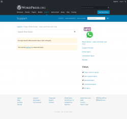 Page screenshot: Settings &rarr; Support Forum