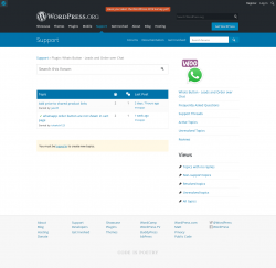 Page screenshot: Settings &rarr; Support Forum