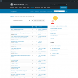 Page screenshot: Settings &rarr; Support Forum