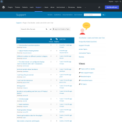 Page screenshot: Settings &rarr; Support Forum