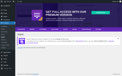 Page screenshot: Tracking → Import