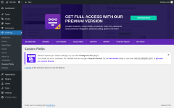 Page screenshot: Tracking → Custom Fields