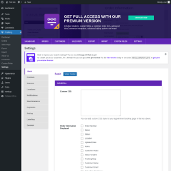 Page screenshot: Tracking → Settings
