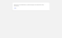 Page screenshot: WordPress &rsaquo; Error