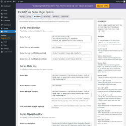Page screenshot: Series &rarr; Templates