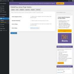 Page screenshot: Series &rarr; Advanced