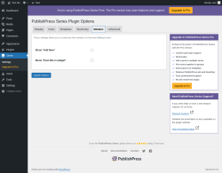 Page screenshot: Series &rarr; Metabox