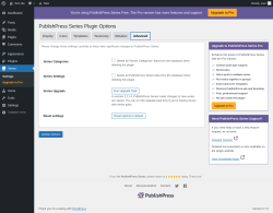 Page screenshot: Series &rarr; Advanced