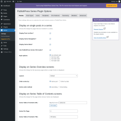 Page screenshot: Series