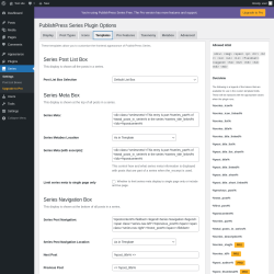 Page screenshot: Series &rarr; Templates
