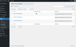 Page screenshot: Series &rarr; Post Details