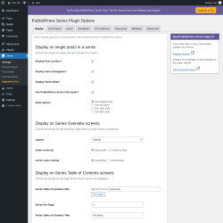 Page screenshot: Series
