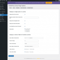 Page screenshot: Series
