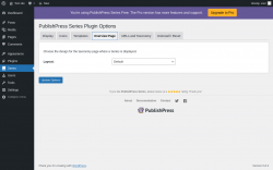 Page screenshot: Series &rarr; Overview Page