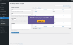 Page screenshot: Series &rarr; Series Group
