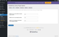 Page screenshot: Series &rarr; Icons