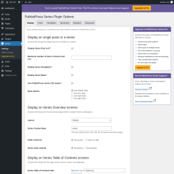 Page screenshot: Series