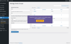 Page screenshot: Series &rarr; Series Groups