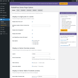Page screenshot: Series