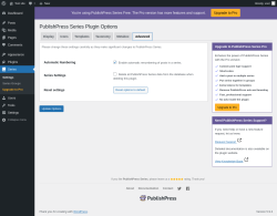Page screenshot: Series &rarr; Advanced