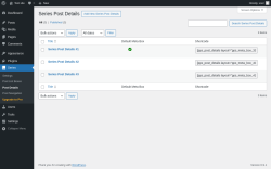 Page screenshot: Series &rarr; Post Details
