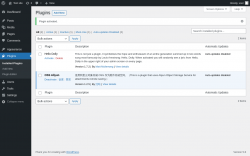 Page screenshot: Plugins &lsaquo; Test site &mdash; WordPress