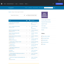 Page screenshot: Overlay Image → Support Forum