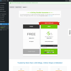 Page screenshot: Overlay Image → Upgrade  ➤