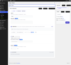 Page screenshot: OXP Tickers &rarr; New Ticker