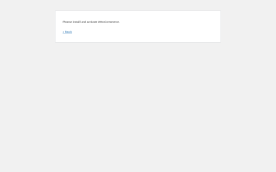 Page screenshot: Plugin dependency check